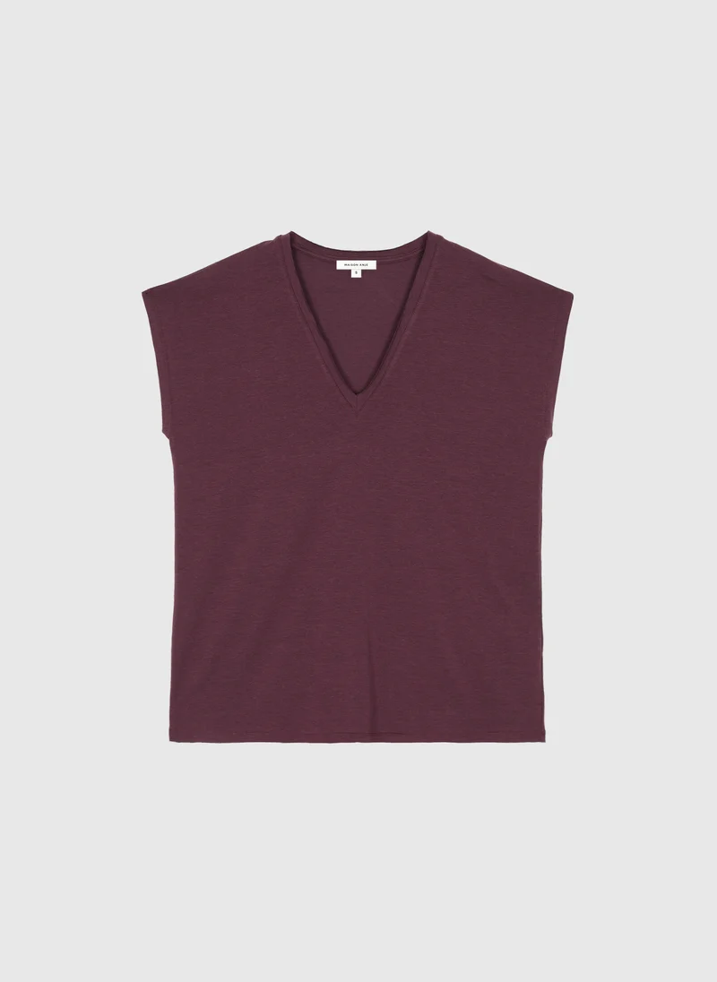 T-SHIRT DORISA L mulberry