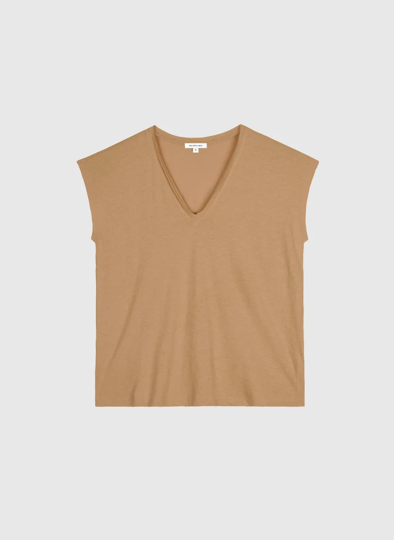 T-SHIRT DORISA L camel
