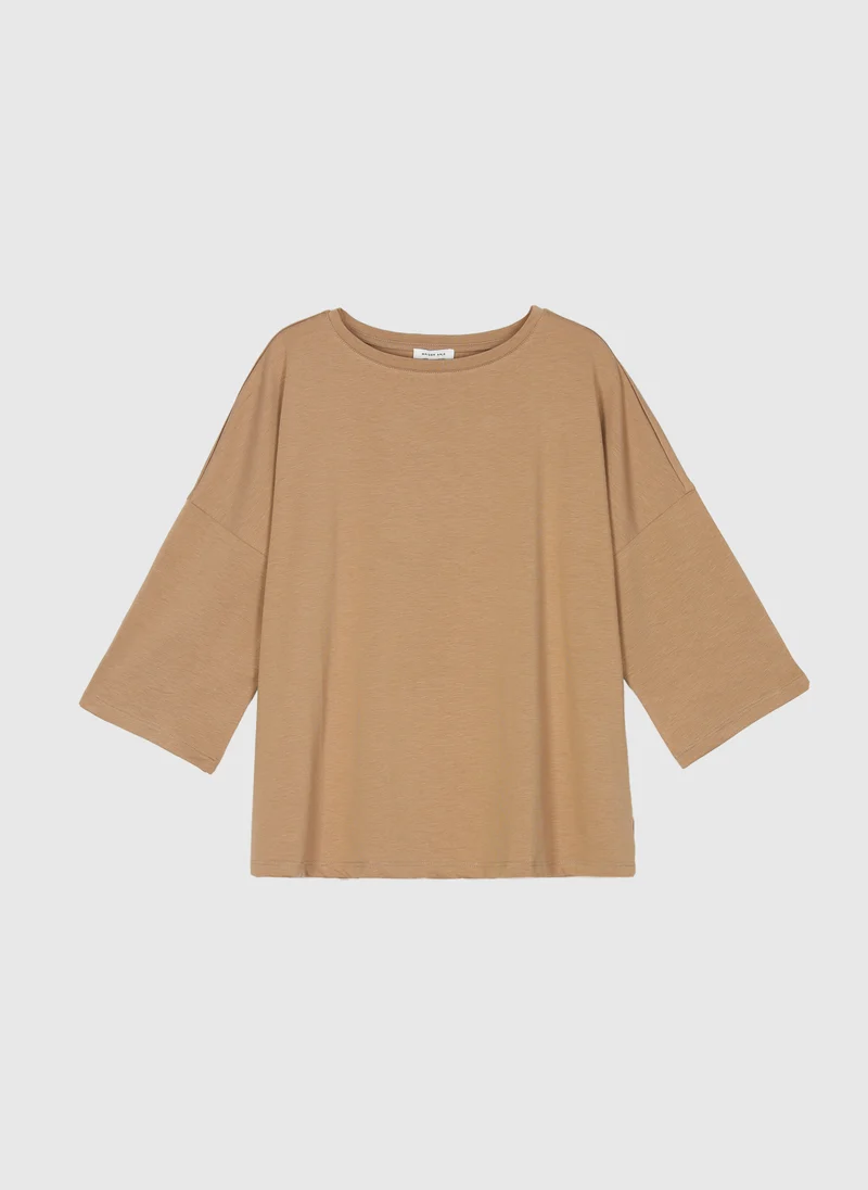 T-SHIRT DANAMERA L camel