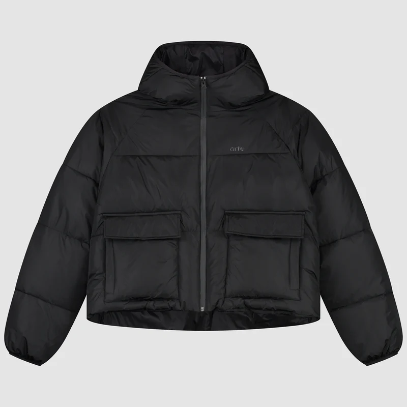 Veste bouffante courte - Noir