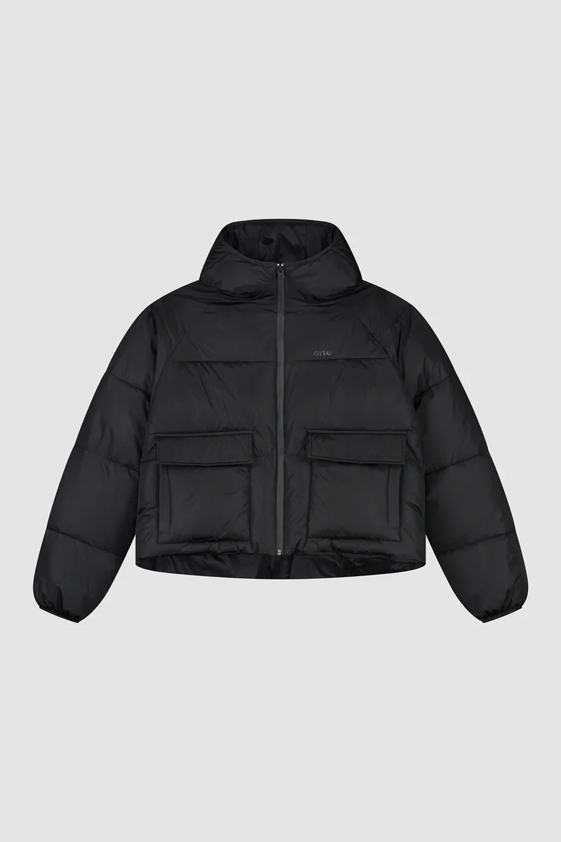 Veste bouffante courte - Noir