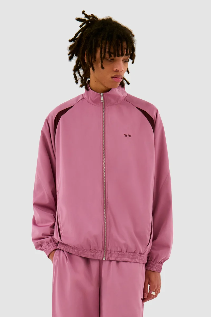 Veste de survêtement bicolore - Rose