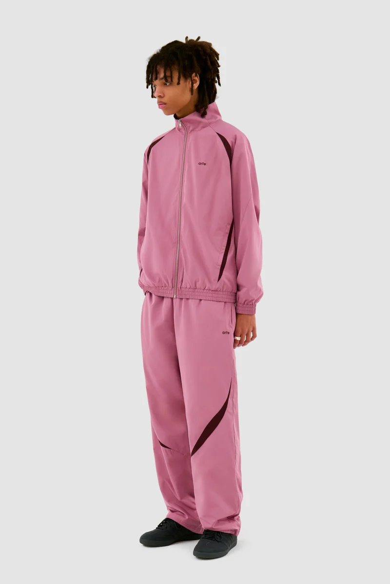 Veste de survêtement bicolore - Rose
