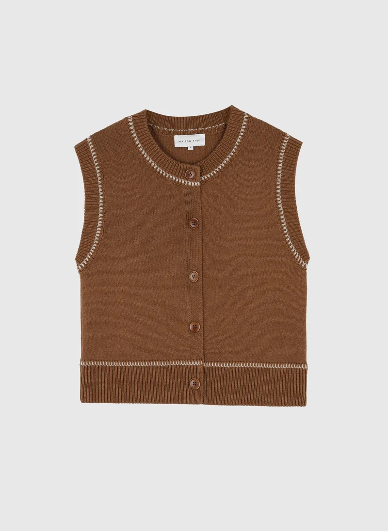GILET BARDY cacao