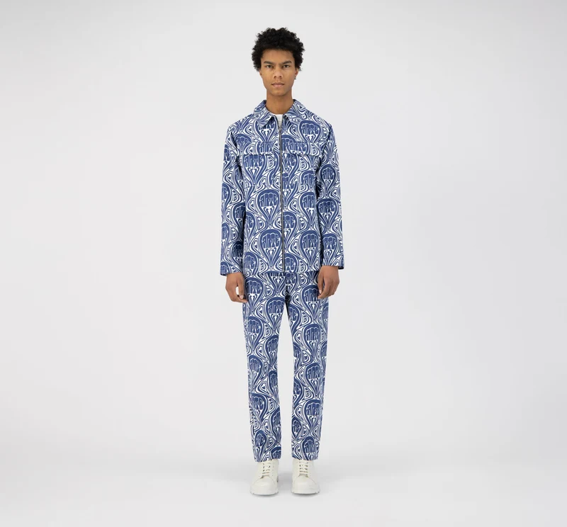Veste Jean Novo - Bleu/Blanc