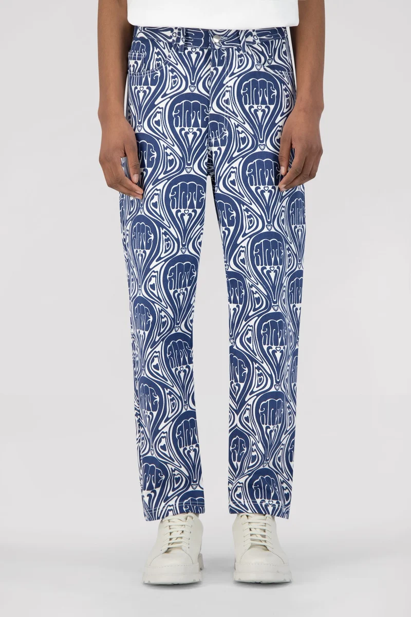 Pantalon Jean Novo - Bleu/Blanc