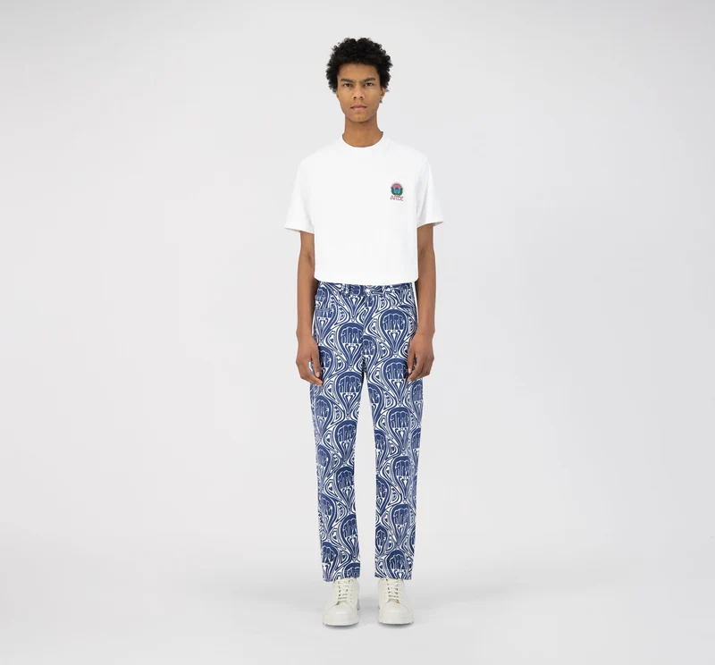Pantalon Jean Novo - Bleu/Blanc