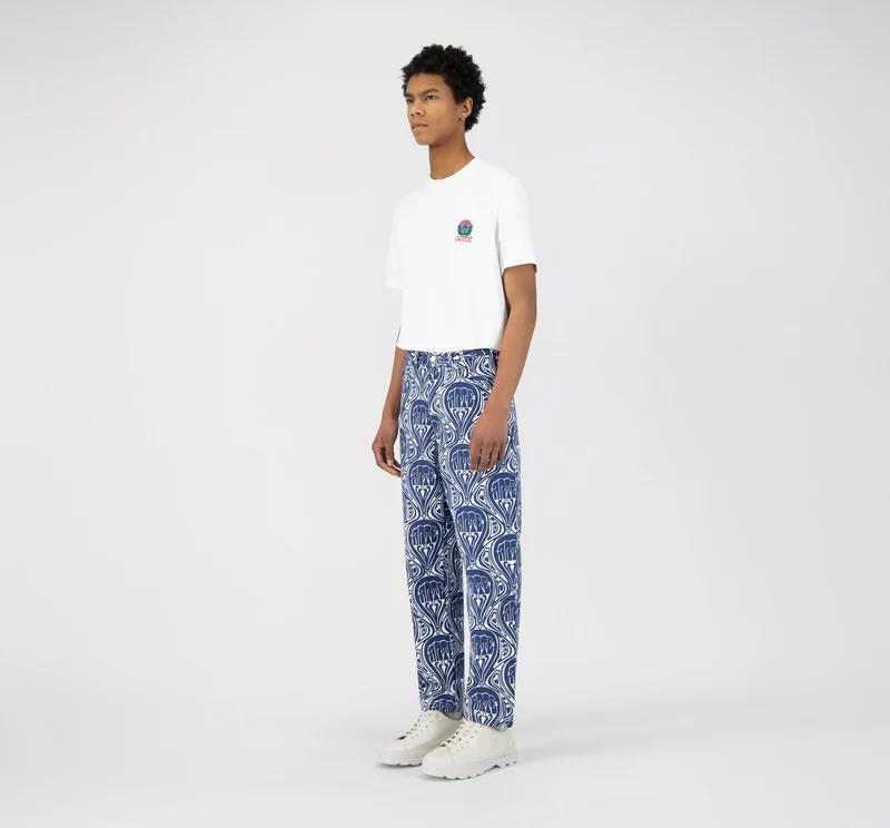 Pantalon Jean Novo - Bleu/Blanc