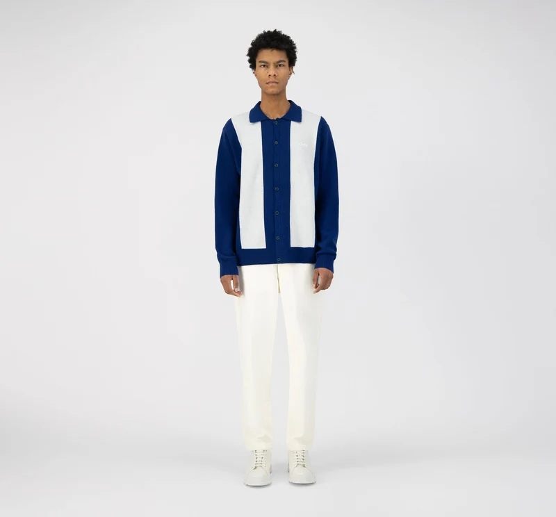 Pull Cardigan Koloman - Navy/White