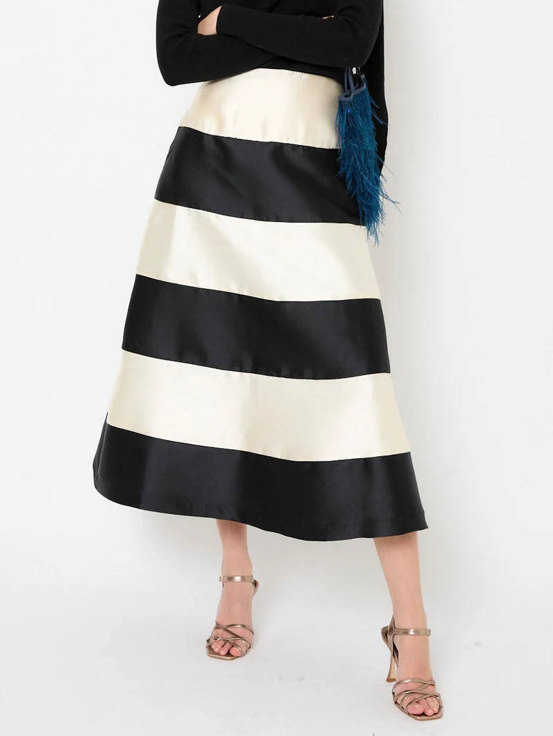 Elegant Colorblock Two-Piece Dress