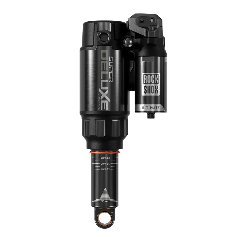 Amortisseur ROCKSHOX SUPER DELUXE ULTIMATE FLIGHT ATTENDANT RC3 HBO LINEAR XL D1 Trunnion pour Trek Fuel EX 2023+