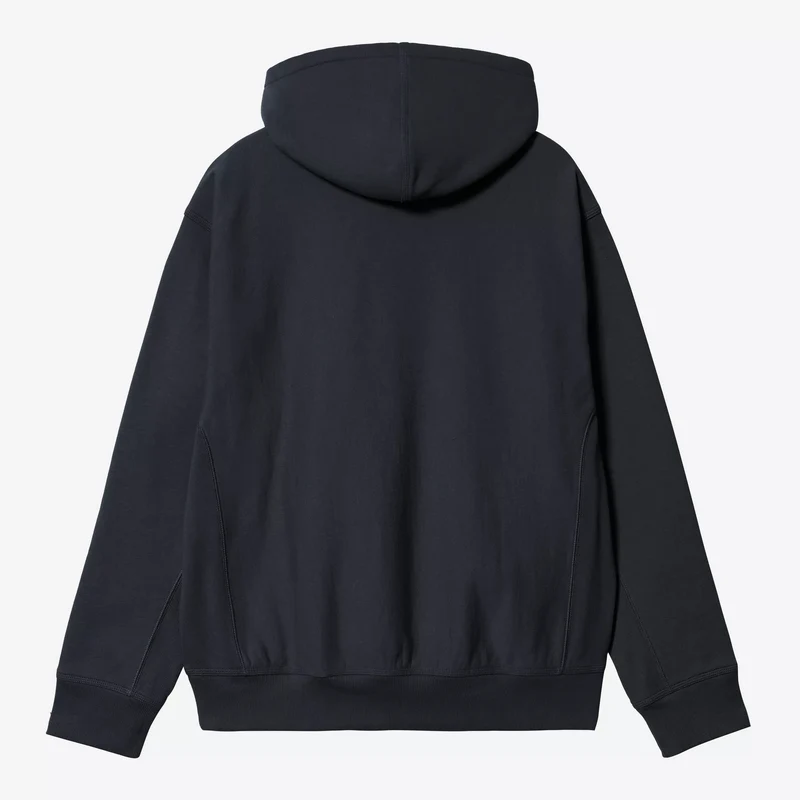 Hooded American Script Sweat Deep Night