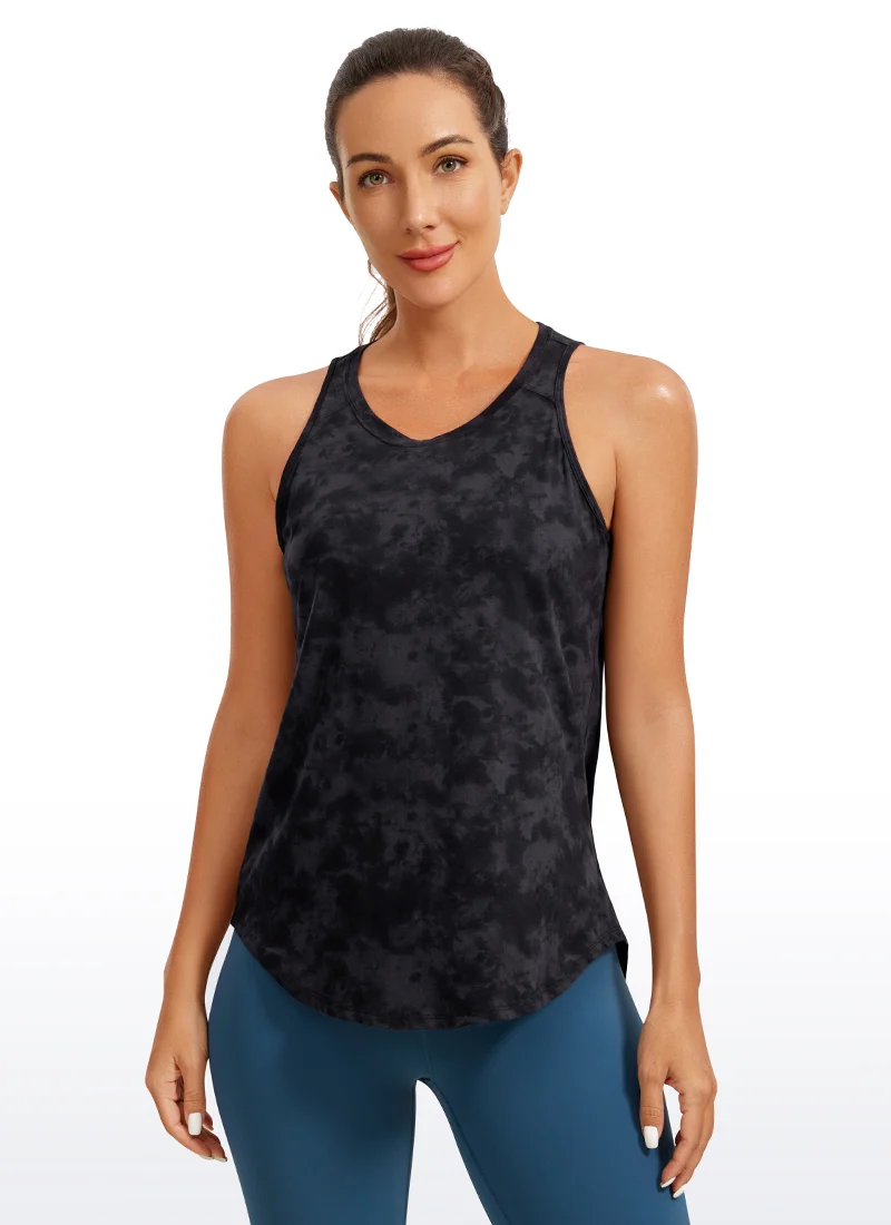 Pima Cotton Split Open Back Tank