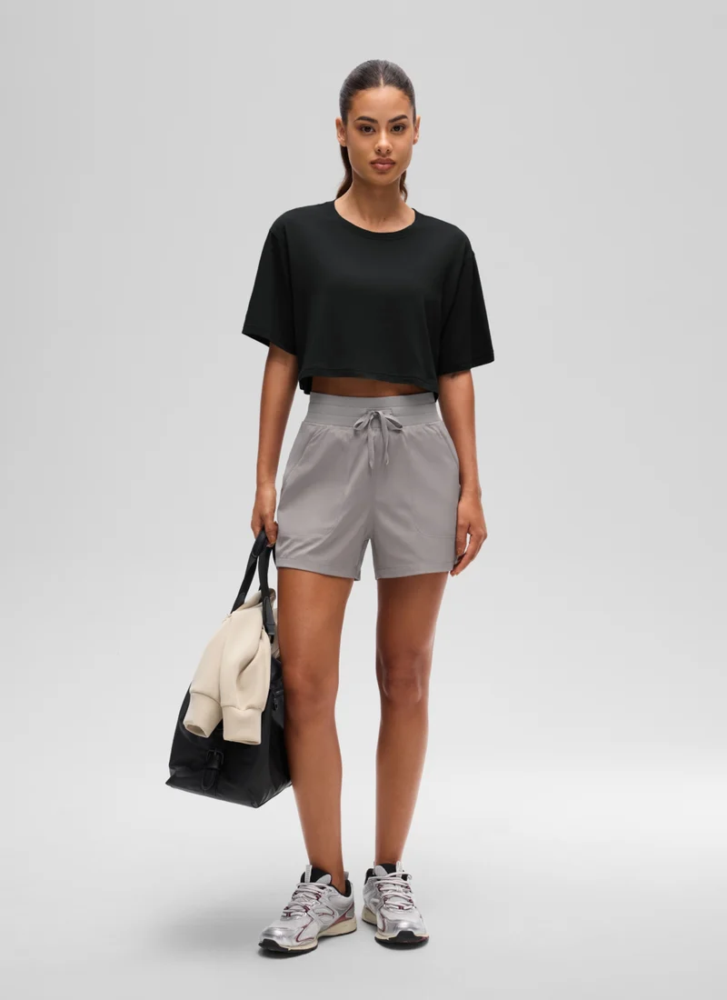 Pima Cotton Cropped Short Sleeve