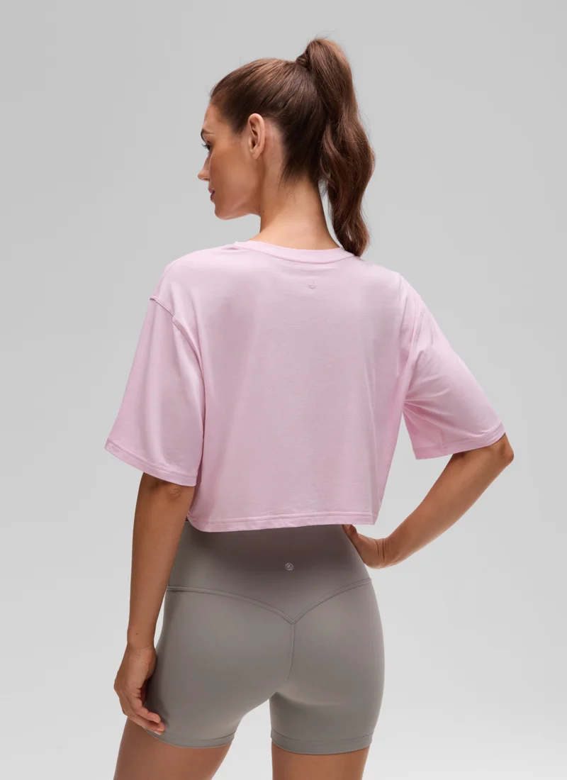 Pima Cotton Cropped Short Sleeve