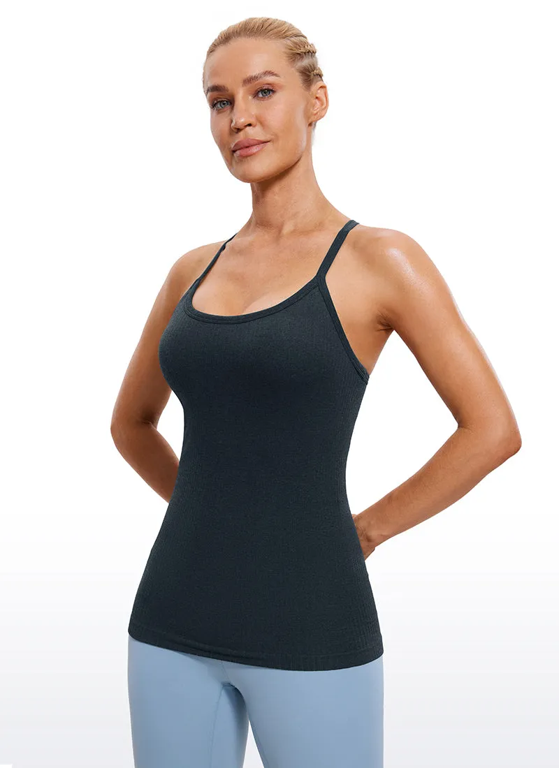 Speedy Seamless Built in Bra Y back Tank