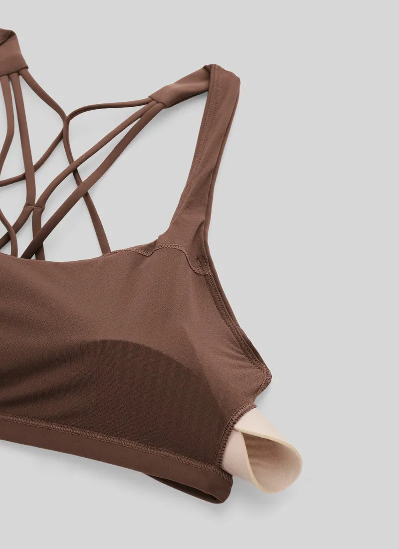 Nakedfeel Low Cut Strappy Bra (6 Straps)