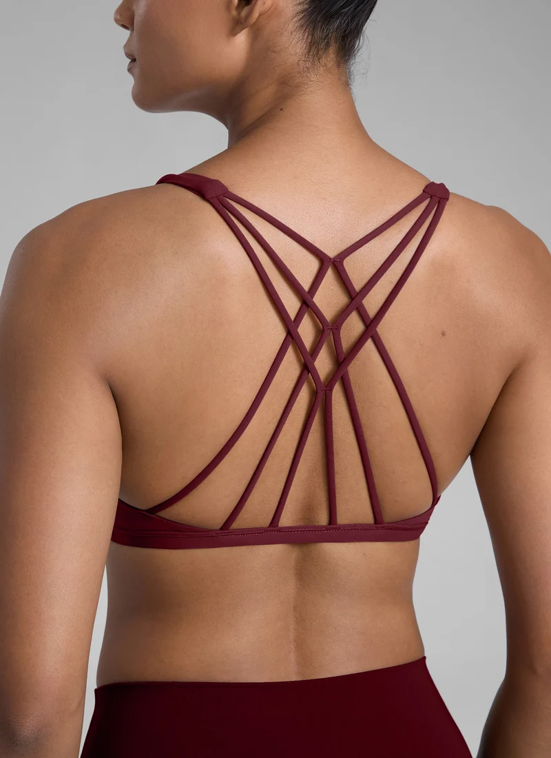 Nakedfeel Low Cut Strappy Bra (6 Straps)