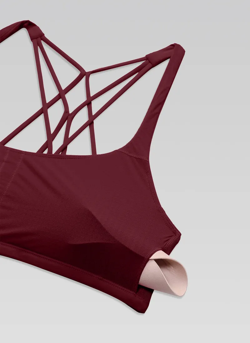 Nakedfeel Low Cut Strappy Bra (6 Straps)