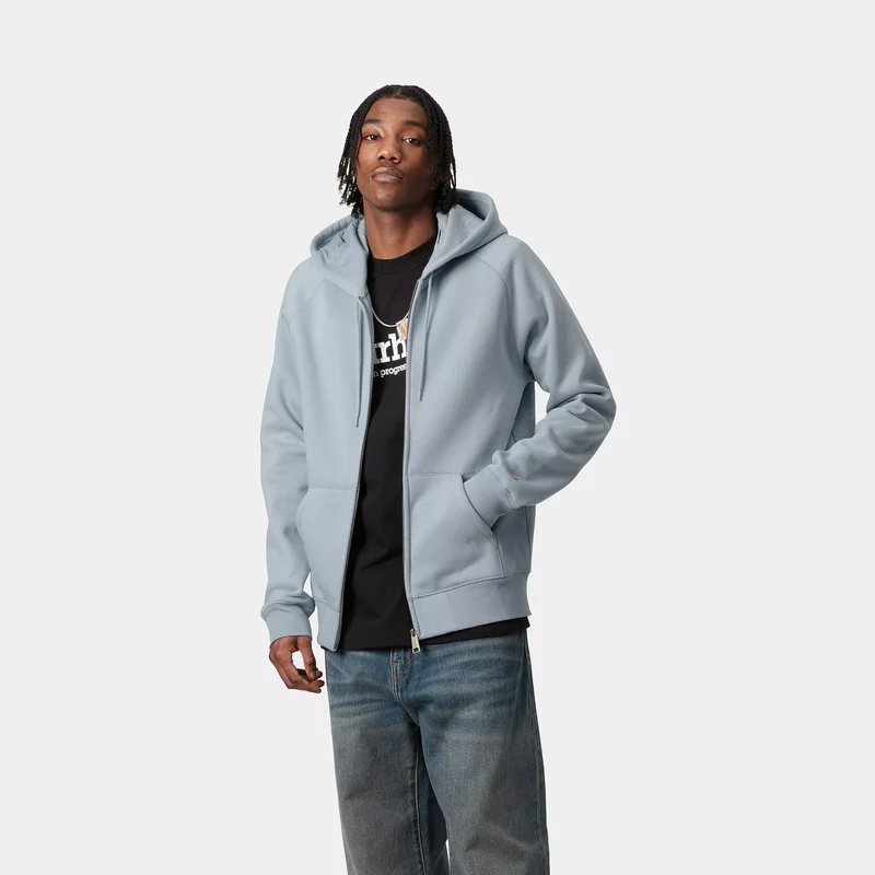 Hooded Chase Jacket Frosted Blue