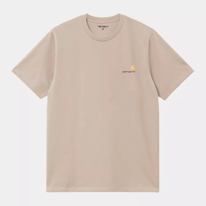 S/S American Script T-Shirt Fleur De Sel