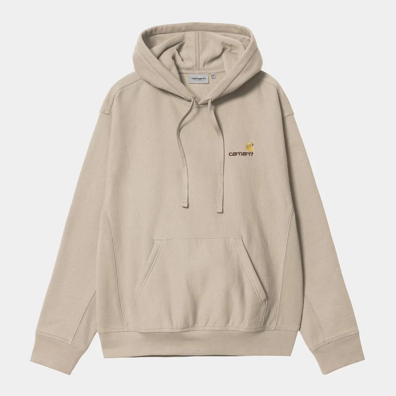 Hooded American Script Sweat Fleur De Sel