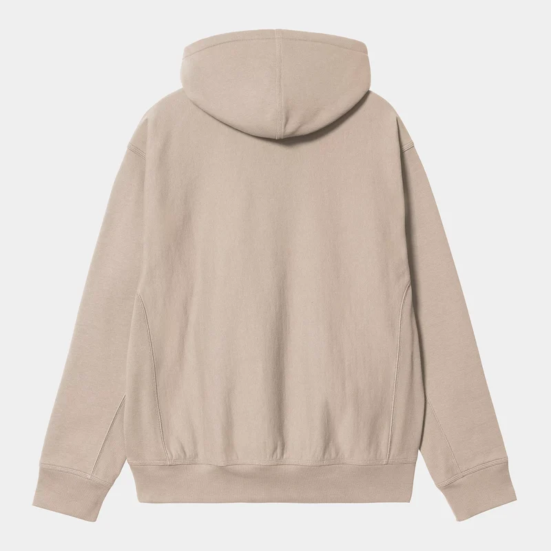 Hooded American Script Sweat Fleur De Sel