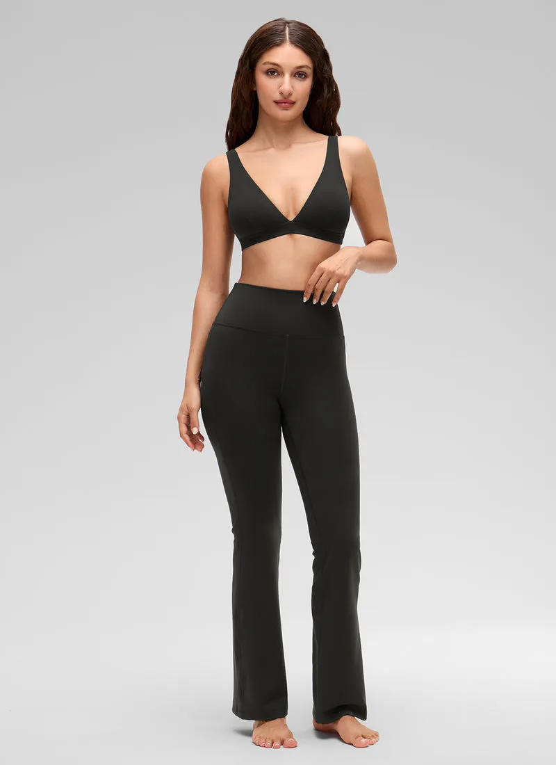 Butterluxe Soft Double Lined V Neck Sports Bra