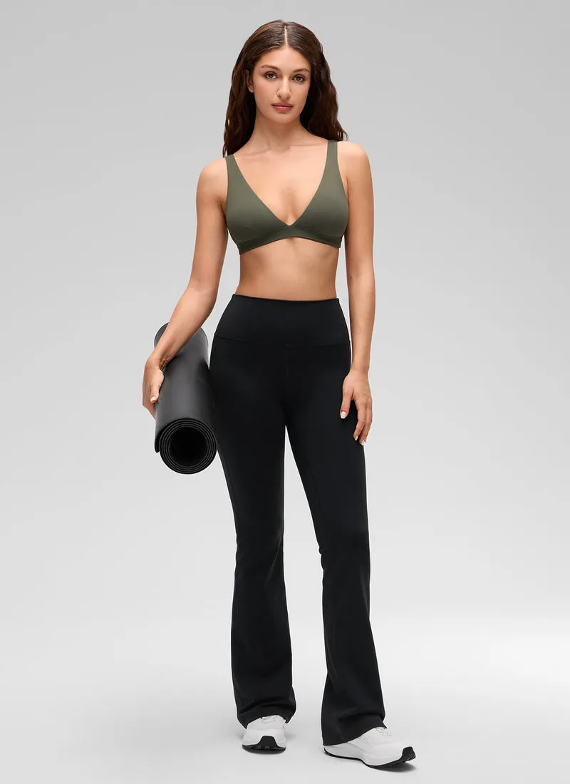 Butterluxe Soft Double Lined V Neck Sports Bra