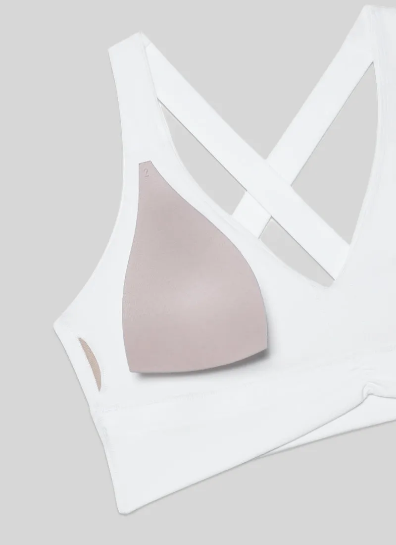 Butterluxe V Neck Ruched Longline Bras