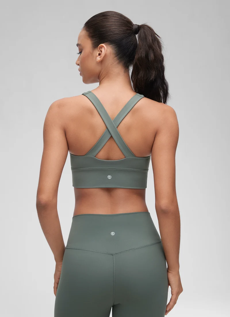 Butterluxe V Neck Ruched Longline Bras