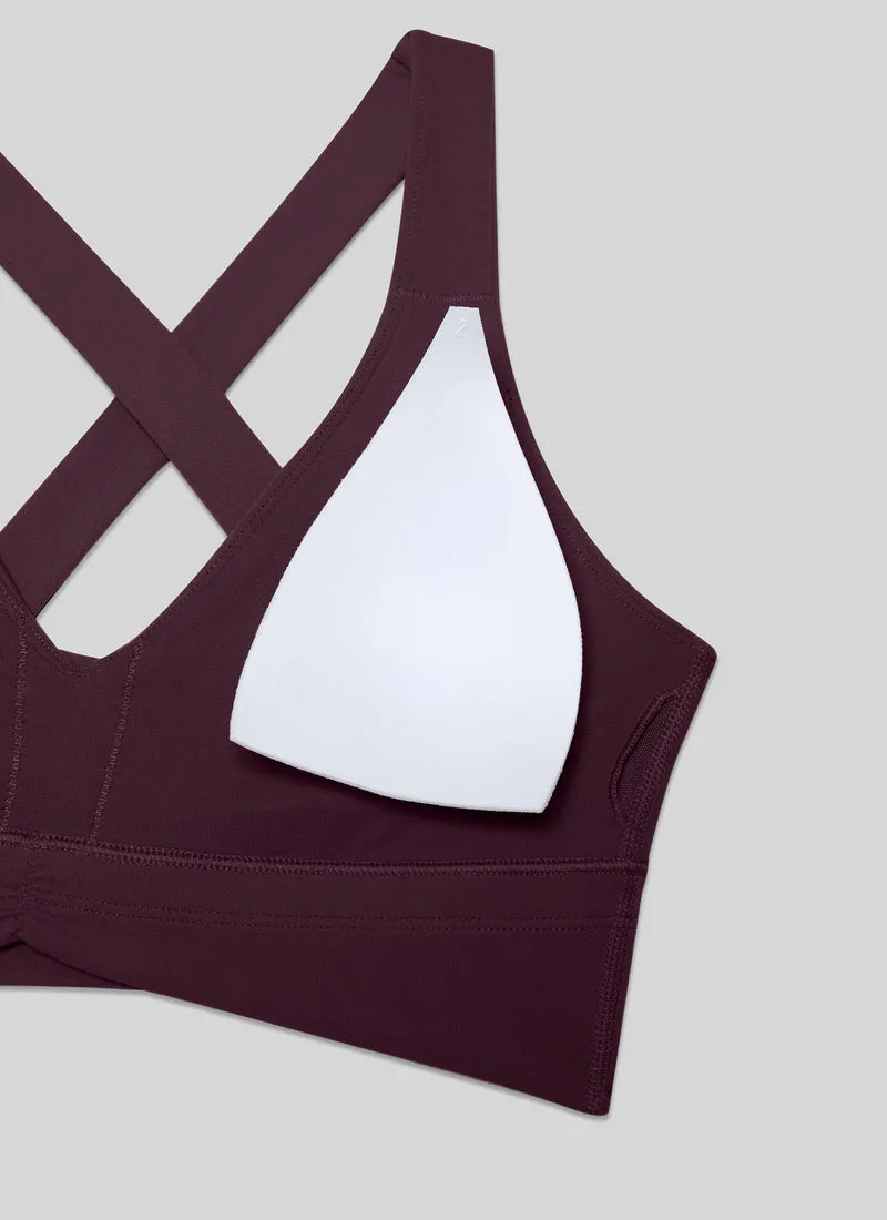 Butterluxe V Neck Ruched Longline Bras