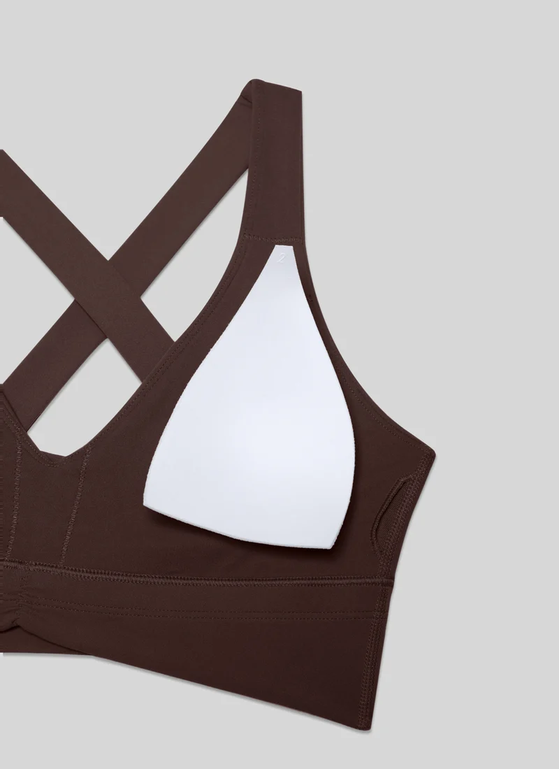 Butterluxe V Neck Ruched Longline Bras