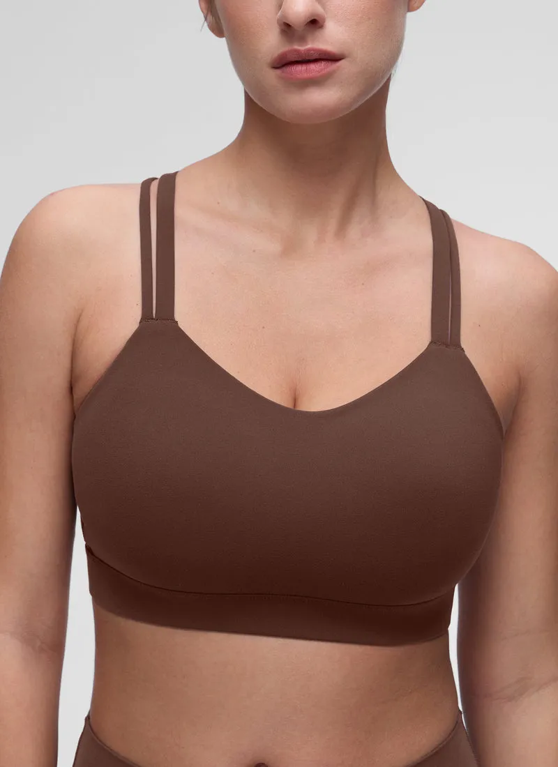 Butterluxe Mold U Neck Double Strap Sports Bra