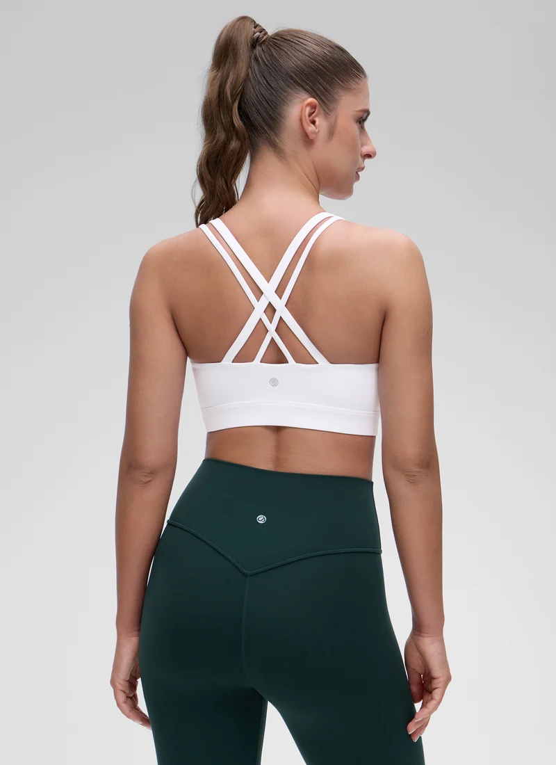 Butterluxe Mold U Neck Double Strap Sports Bra