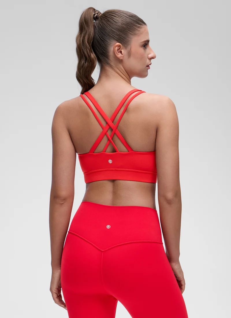 Butterluxe Mold U Neck Double Strap Sports Bra