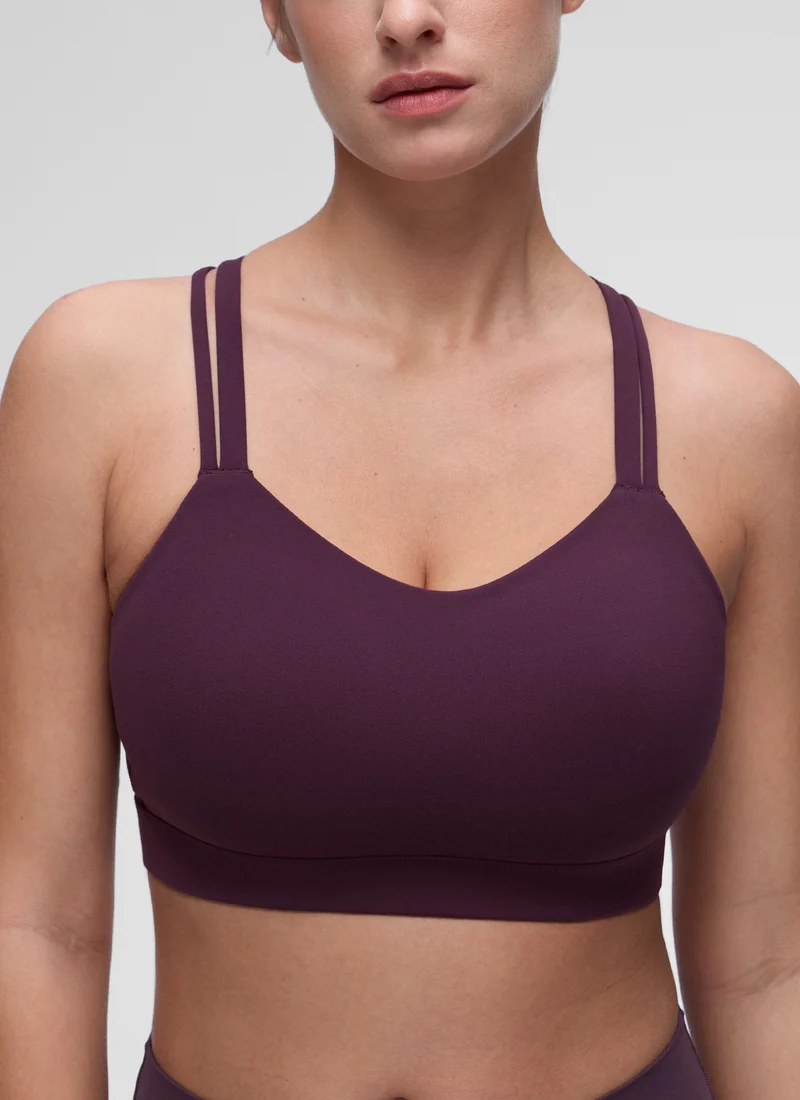 Butterluxe Mold U Neck Double Strap Sports Bra