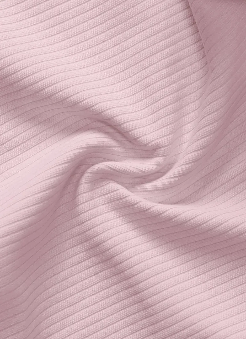 Ribbed Henley Neck Built in Bra Tank