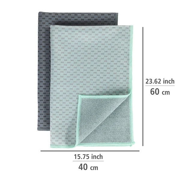 2 torchons en microfibre 40 x 60 cm Wenko by Maximex