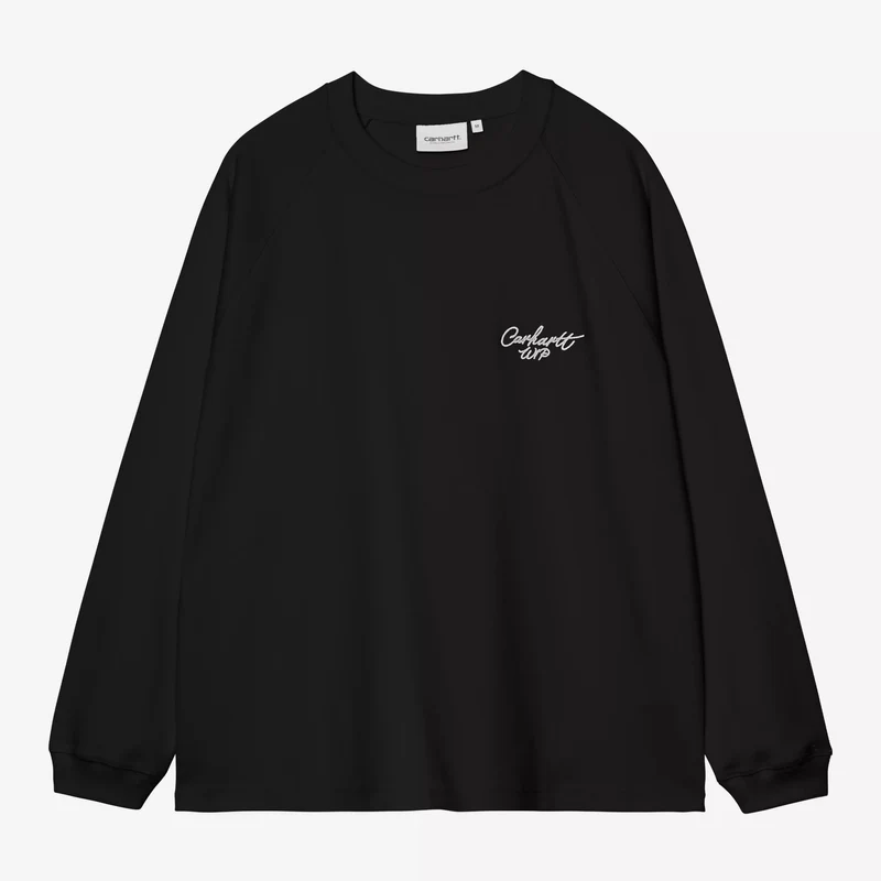 L/S Signature Rib T-Shirt Black