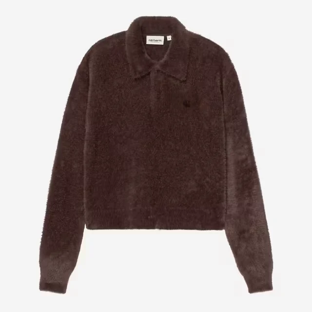 W L/S Maine Polo Sweater Palisander