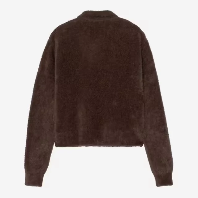 W L/S Maine Polo Sweater Palisander