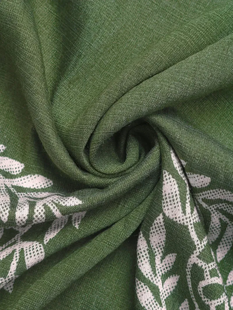 Robe imprimée sans manches à col en V