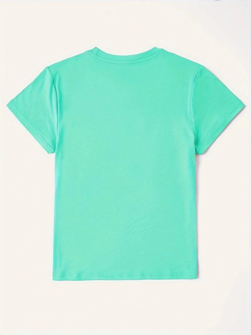 T-shirt graphique à manches courtes et col rond