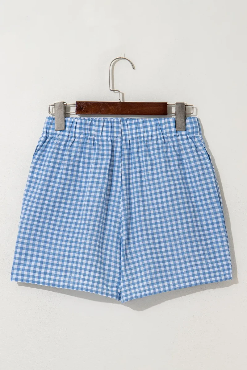 Short taille haute à carreaux vichy