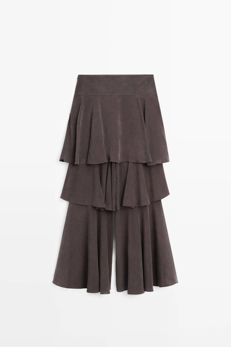 Vest Top And Ruffled Pants Set