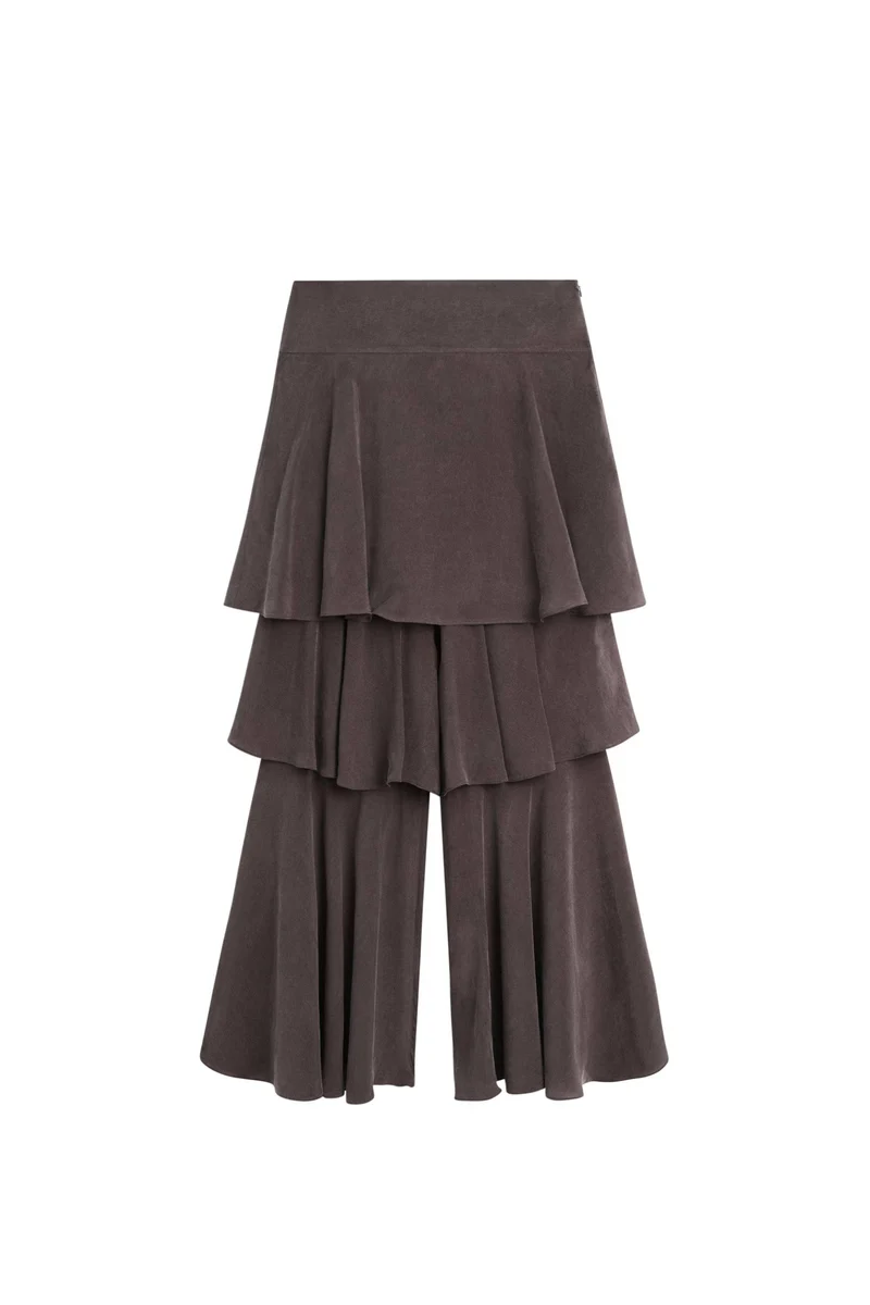 Vest Top And Ruffled Pants Set