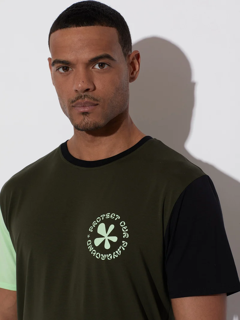 T-shirt Iconic Color Block
