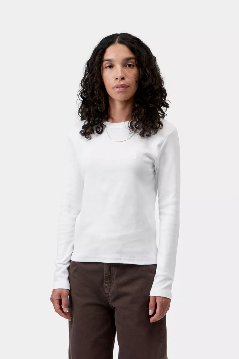 W L/S Philipa T-Shirt White