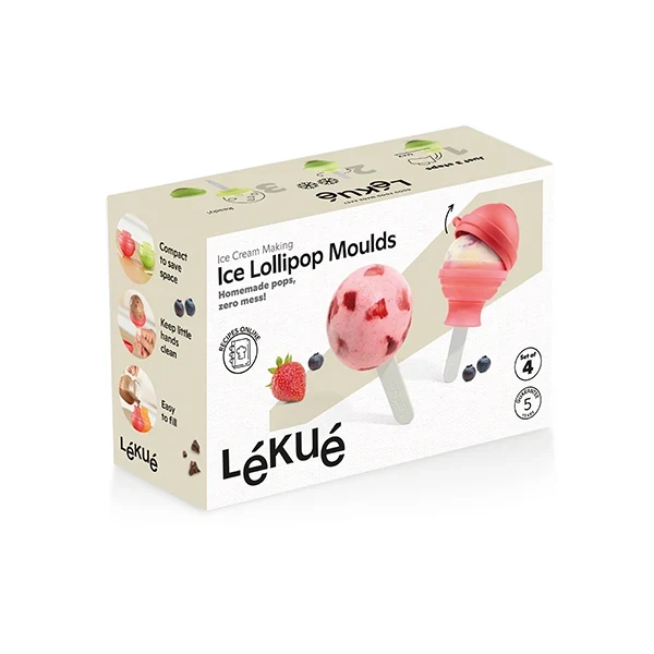 4 moules à sucettes glacées Lékué